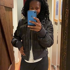 Puffer bomber jacket